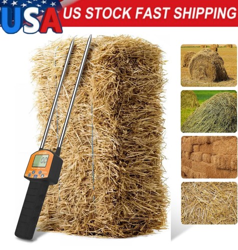 Hay moisture tester with - hay,