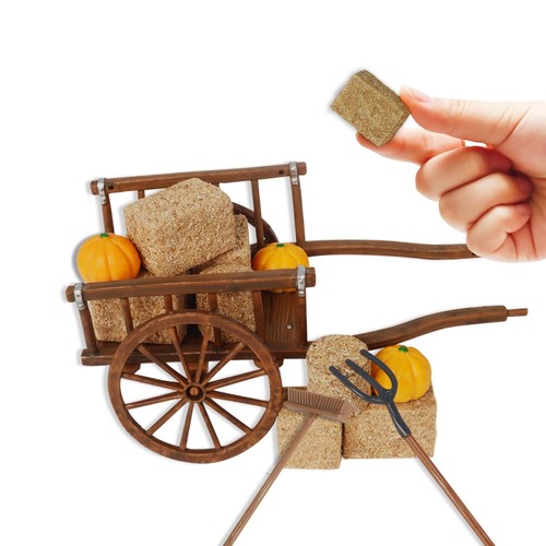 14pcs mini hay bales set - 14pcs,