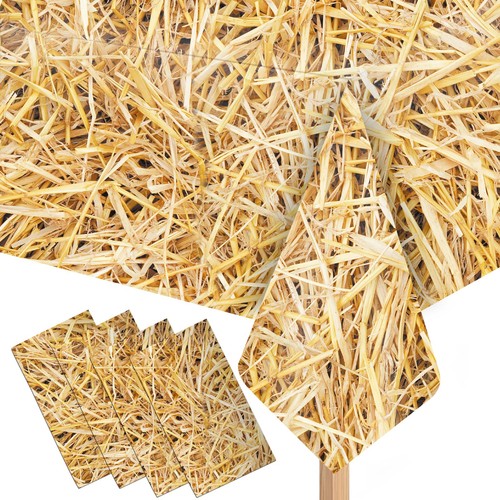 4pcs straw tablecover hay - tablecover,