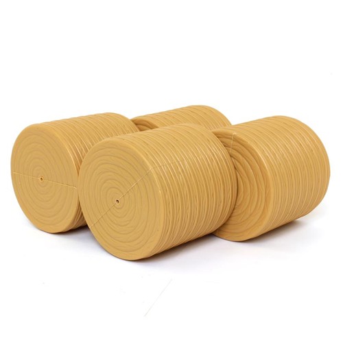 Pack tan round bales - pack, of