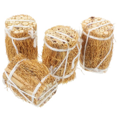 Pcs straw bales - 4, miniature