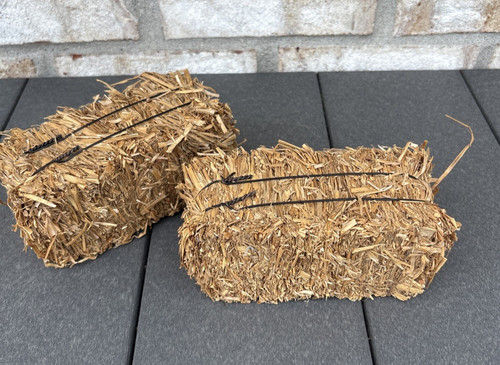 Miniature straw hay bales - miniature, 6